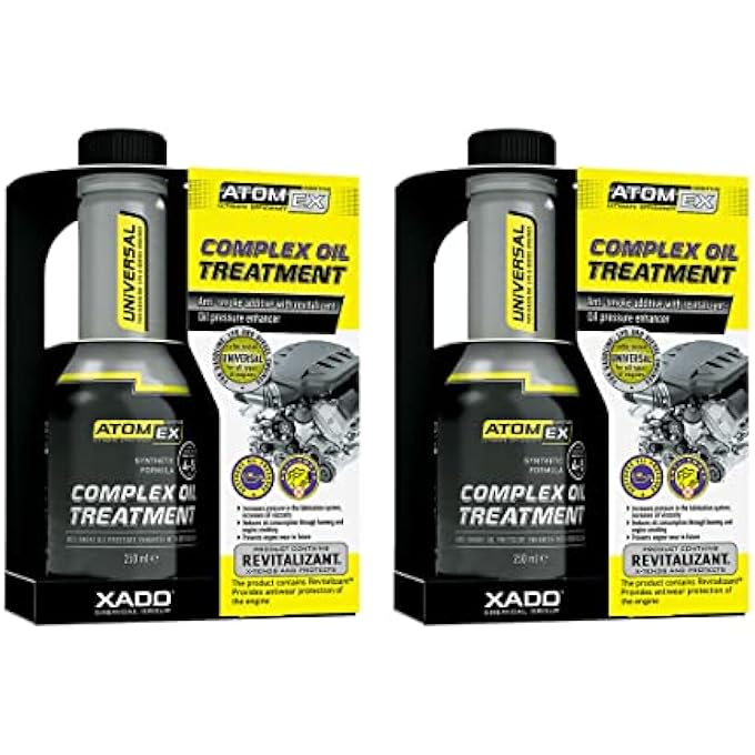 Xado COMPLEX OIL TREATMENT, ANTISMOKE ADDITIVE, ELIMINATES EXHAUST SMOKE WITH CERAMIC METAL CONDITIONER REVITALIZANT - 250ML ATOMEX SERIES DEAL OF 2 - Image 1